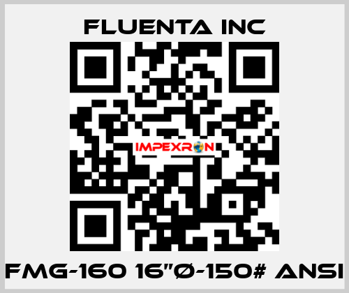 FMG-160 16”Ø-150# ANSI Fluenta Inc