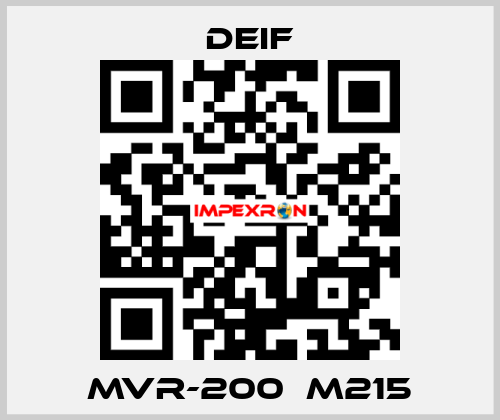 MVR-200  M215 Deif