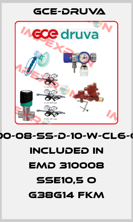 EMD3100-08-SS-D-10-W-CL6-CL6-N2, included in EMD 310008 SSE10,5 O G38G14 FKM Gce-Druva