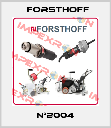 N°2004 Forsthoff