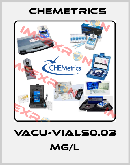 Vacu-Vials0.03 mg/L Chemetrics