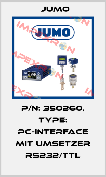 p/n: 350260, Type: PC-Interface mit Umsetzer RS232/TTL Jumo