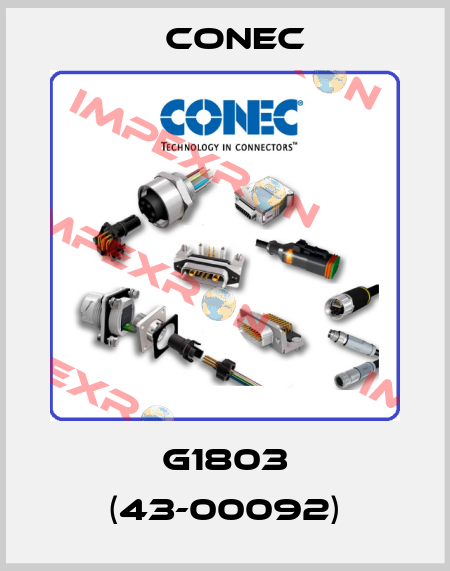 G1803 (43-00092) CONEC