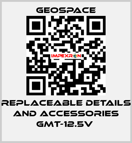 REPLACEABLE DETAILS AND ACCESSORIES GMT-12.5V  GeoSpace