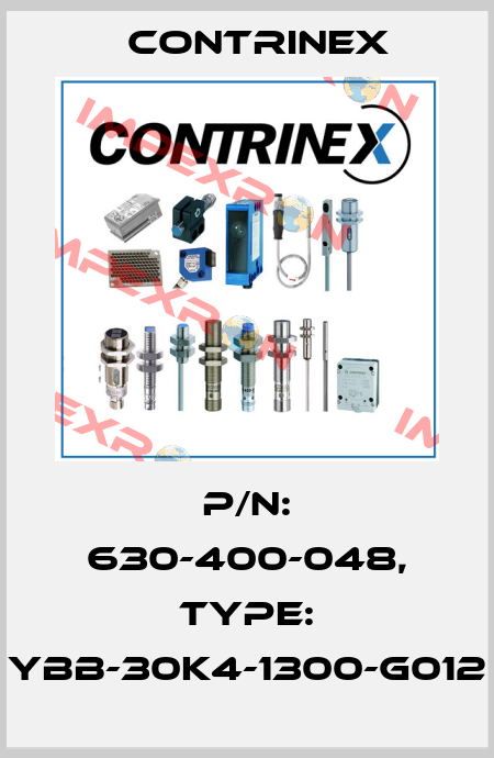 p/n: 630-400-048, Type: YBB-30K4-1300-G012 Contrinex