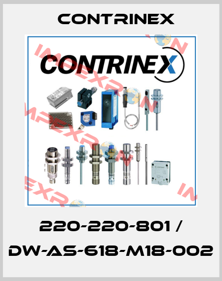 220-220-801 / DW-AS-618-M18-002 Contrinex