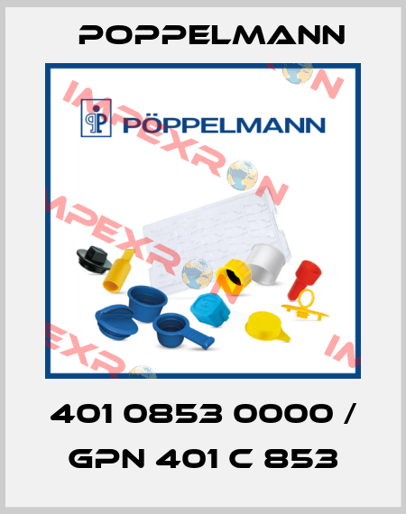 401 0853 0000 / GPN 401 C 853 Poppelmann