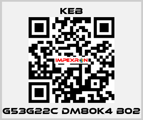 G53G22C DM80K4 B02 KEB