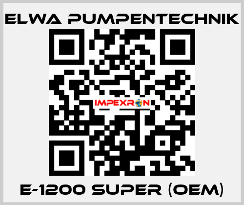 E-1200 SUPER (OEM) ELWA PUMPENTECHNIK
