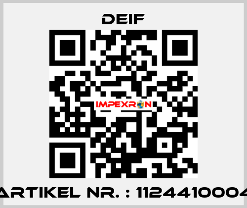 Artikel Nr. : 1124410004 Deif