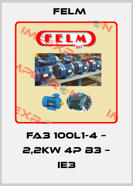 FA3 100L1-4 – 2,2kw 4P B3 – IE3 Felm