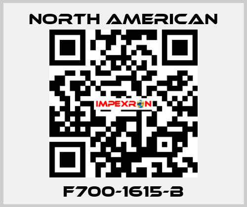 F700-1615-B NORTH AMERICAN