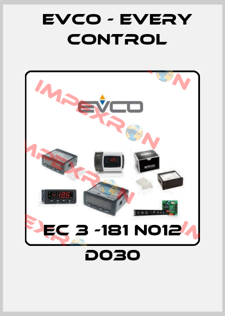 EC 3 -181 N012 D030 EVCO - Every Control