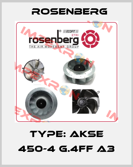 Type: AKSE 450-4 G.4FF A3 Rosenberg
