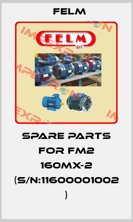 spare parts for FM2 160MX-2 (S/N:11600001002 ) Felm