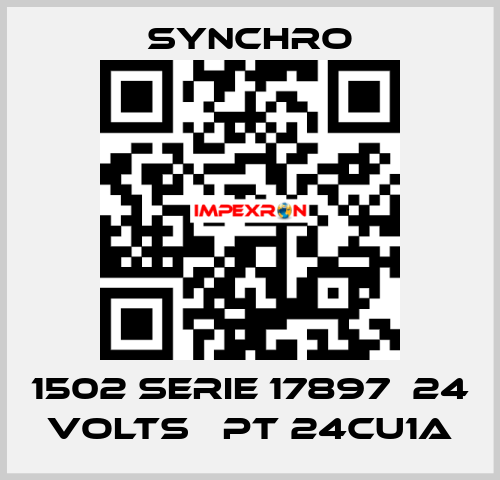 1502 SERIE 17897  24 VOLTS   PT 24CU1A SYNCHRO