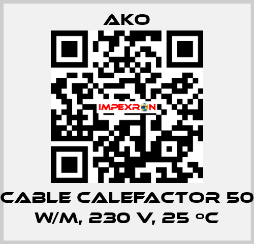Cable calefactor 50 W/m, 230 V, 25 ºC AKO