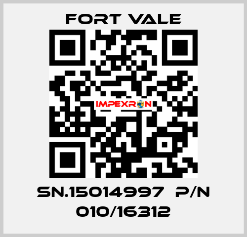 SN.15014997  P/N 010/16312 Fort Vale