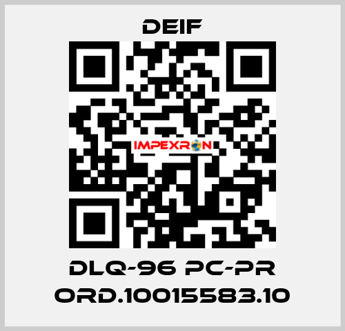 DLQ-96 pc-PR ord.10015583.10 Deif