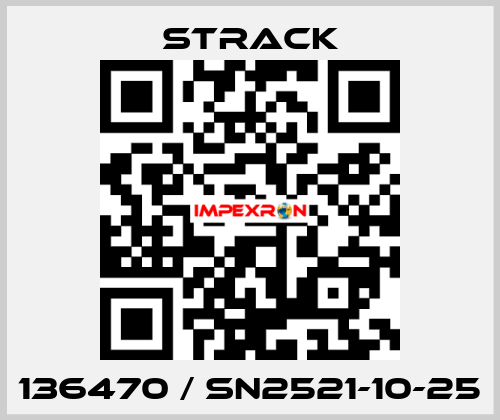 136470 / SN2521-10-25 Strack
