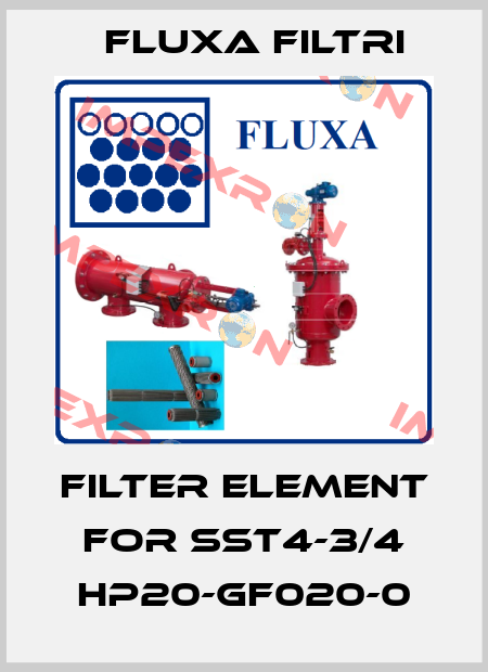 filter elemenT for SST4-3/4 HP20-GF020-0 Fluxa Filtri