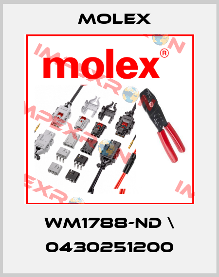 WM1788-ND \ 0430251200 Molex