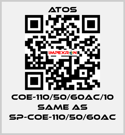 COE-110/50/60AC/10 same as SP-COE-110/50/60AC Atos
