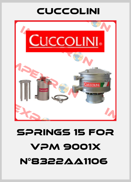 SPRINGS 15 FOR VPM 9001X N°8322AA1106  Cuccolini