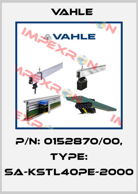 P/n: 0152870/00, Type: SA-KSTL40PE-2000 Vahle