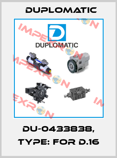 DU-0433838, Type: for D.16 Duplomatic