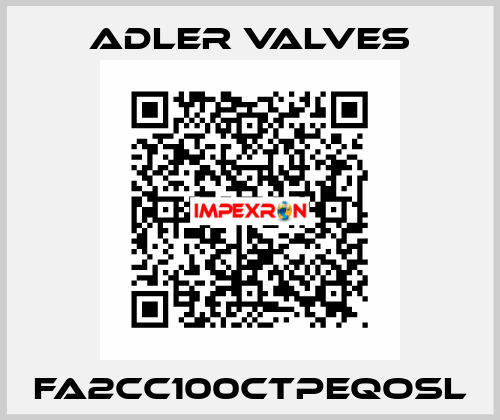 FA2CC100CTPEQOSL Adler Valves