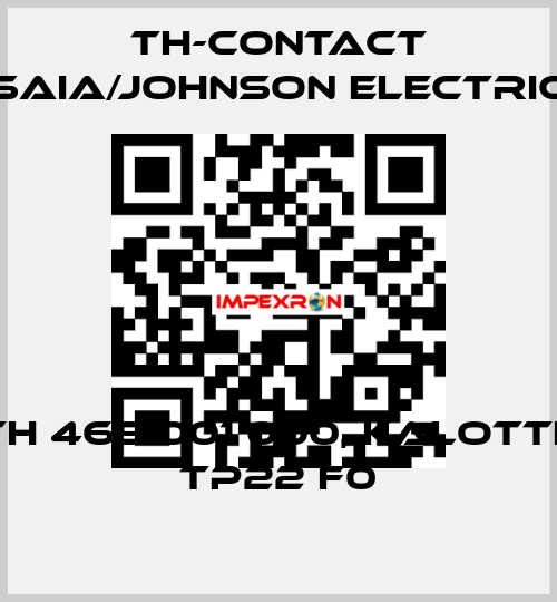 TH 465 001 000, Kalotte TP22 F0 TH-Contact (Saia/Johnson Electric)