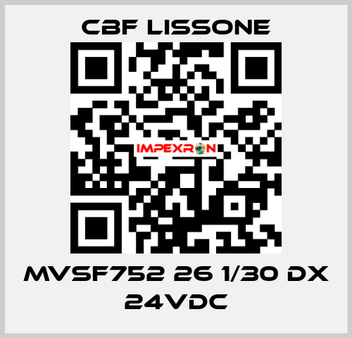 MVSF752 26 1/30 DX 24VDC CBF LISSONE