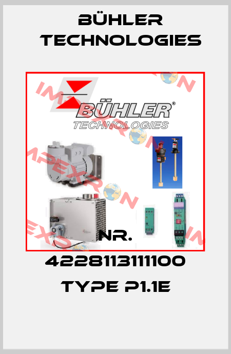 Nr. 4228113111100 Type P1.1E Bühler Technologies