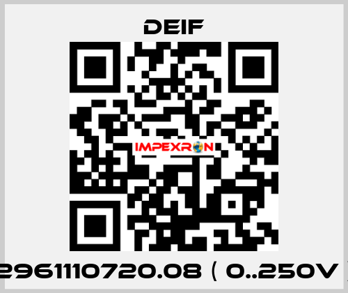 2961110720.08 ( 0..250V ) Deif