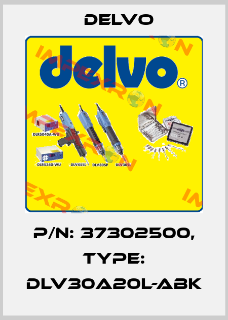 P/N: 37302500, Type: DLV30A20L-ABK Delvo