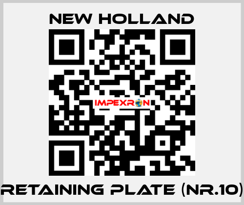 Retaining plate (Nr.10) New Holland
