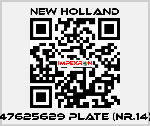 47625629 plate (nr.14) New Holland