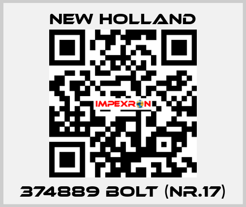 374889 bolt (Nr.17) New Holland