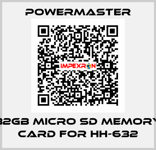 32Gb Micro SD Memory Card for HH-632 POWERMASTER