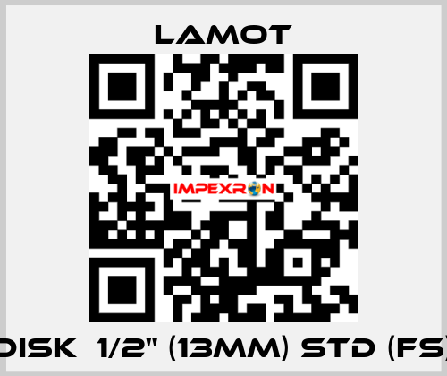 Disk  1/2" (13MM) STD (FS) Lamot