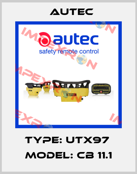 Type: UTX97  model: CB 11.1 Autec