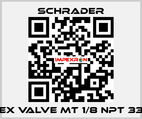 EX VALVE MT 1/8 NPT 33 Schrader