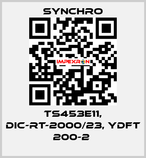 TS453E11, DIC-RT-2000/23, YDFT 200-2  SYNCHRO