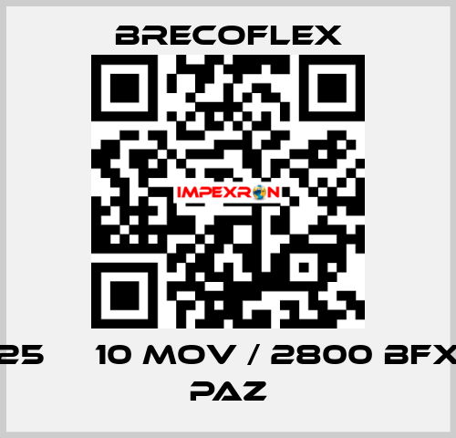 25 АТ10 MOV / 2800 BFX PAZ Brecoflex