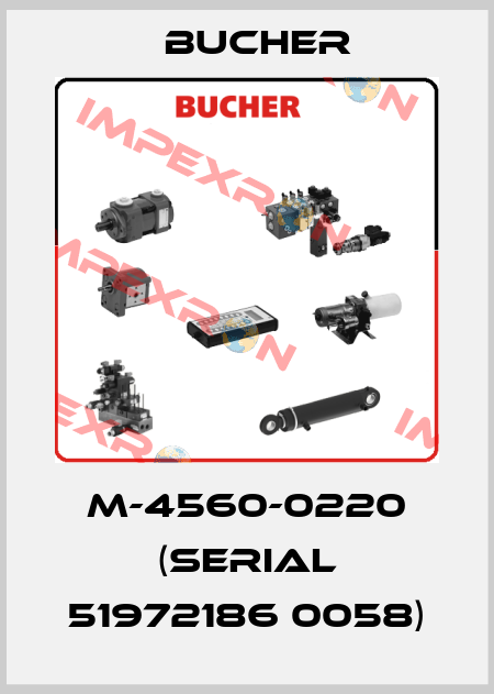 M-4560-0220 (SERIAL 51972186 0058) Bucher
