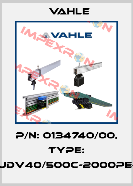 P/n: 0134740/00, Type: DT-UDV40/500C-2000PE-AA Vahle