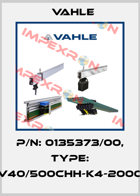 P/n: 0135373/00, Type: DT-UDV40/500CHH-K4-2000PE-CB Vahle