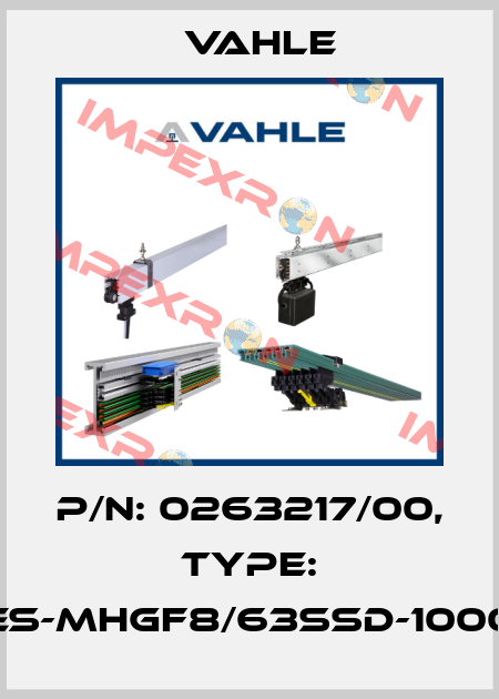 P/n: 0263217/00, Type: ES-MHGF8/63SSD-1000 Vahle