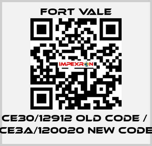 CE30/12912 old code /  CE3A/120020 new code Fort Vale